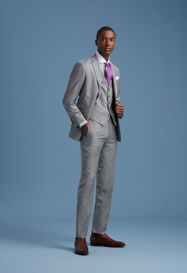Paul Stuart Pearl Grey 3 Piece Suit , image 1